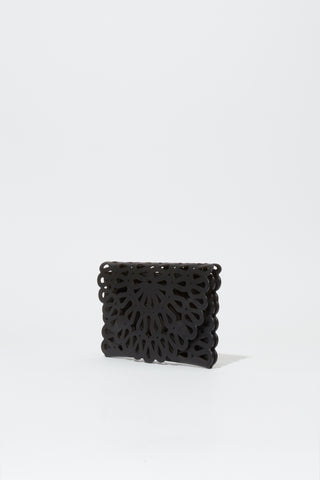 Mccall Laser Cut Leather Clutch