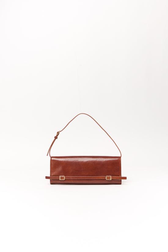 River East West Leather Clutch