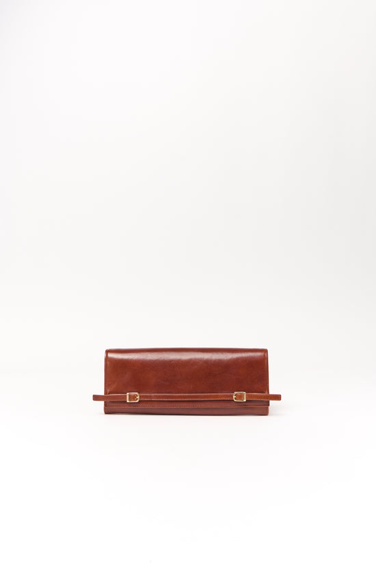 River East West Leather Clutch