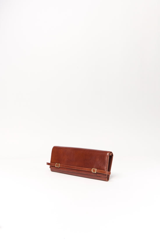 River East West Leather Clutch