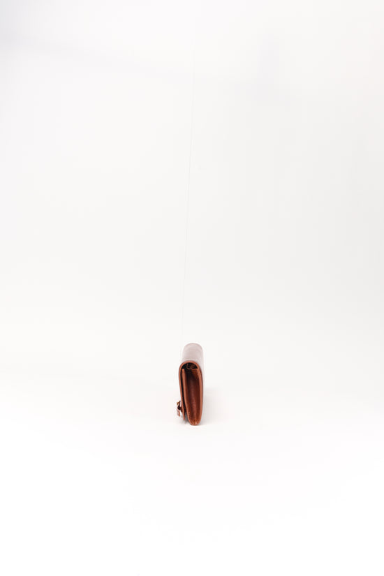 River East West Leather Clutch