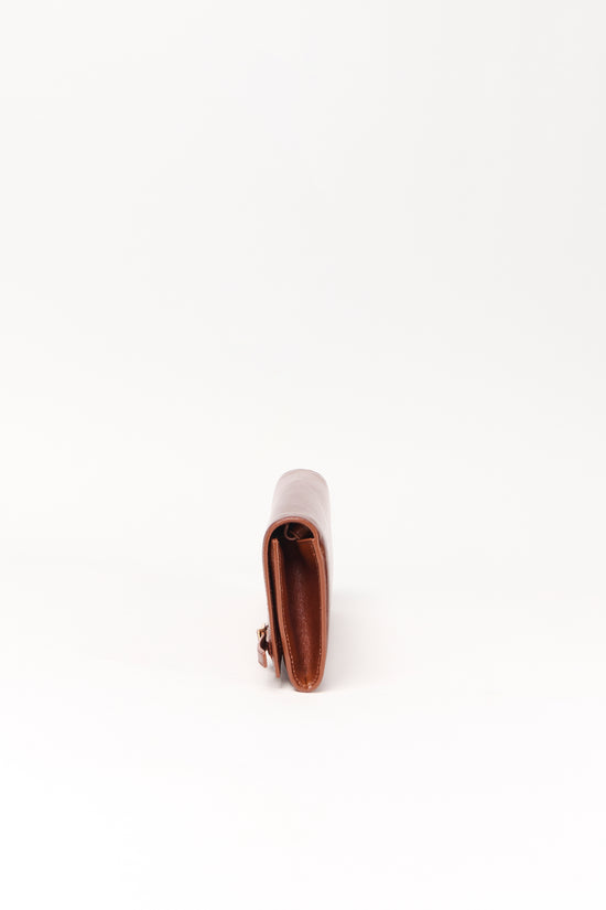 River East West Leather Clutch