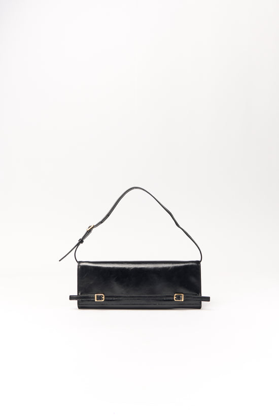 River East West Leather Clutch