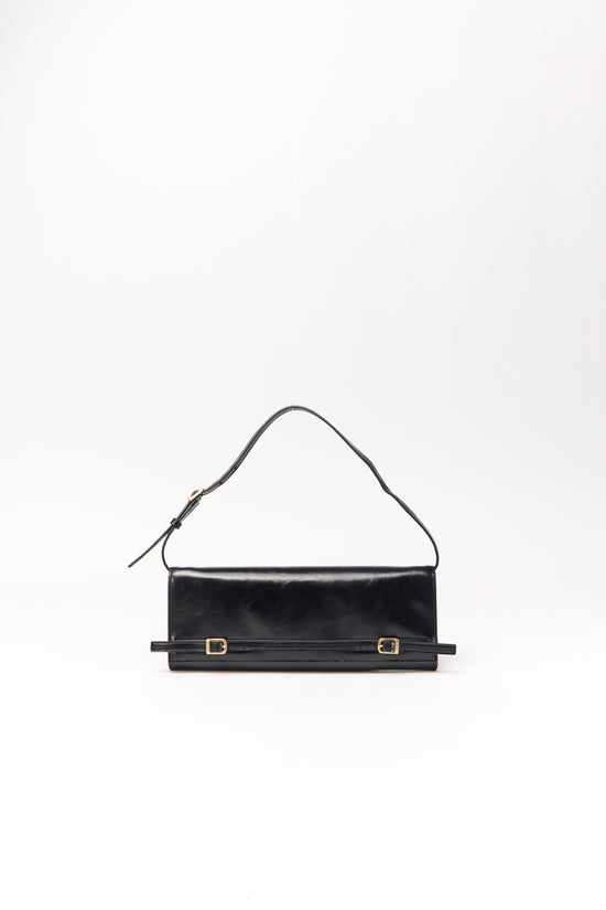 River East West Leather Clutch