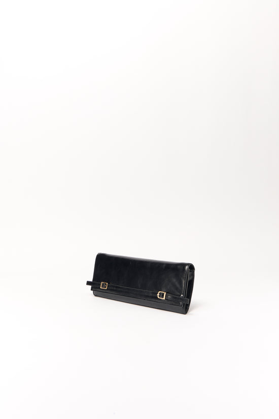 River East West Leather Clutch