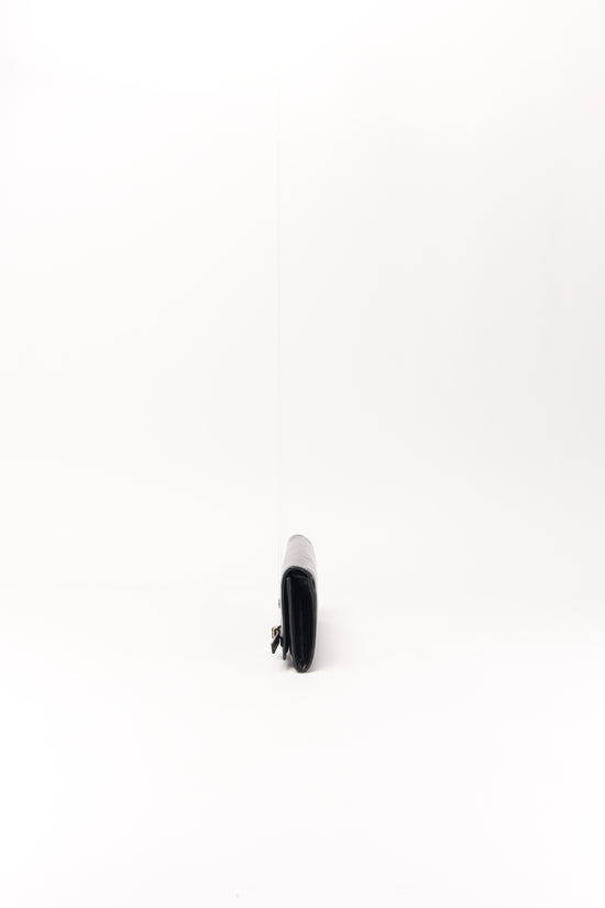 River East West Leather Clutch