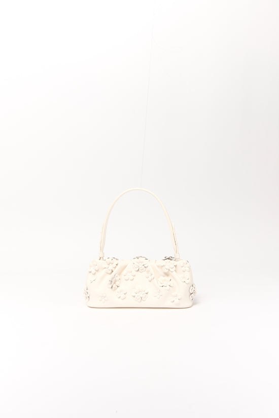Harlow Leather Flower Shoulder Bag