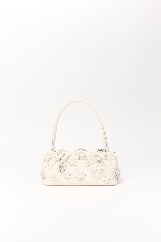 Harlow Leather Flower Shoulder Bag