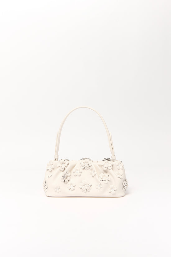 Harlow Leather Flower Shoulder Bag
