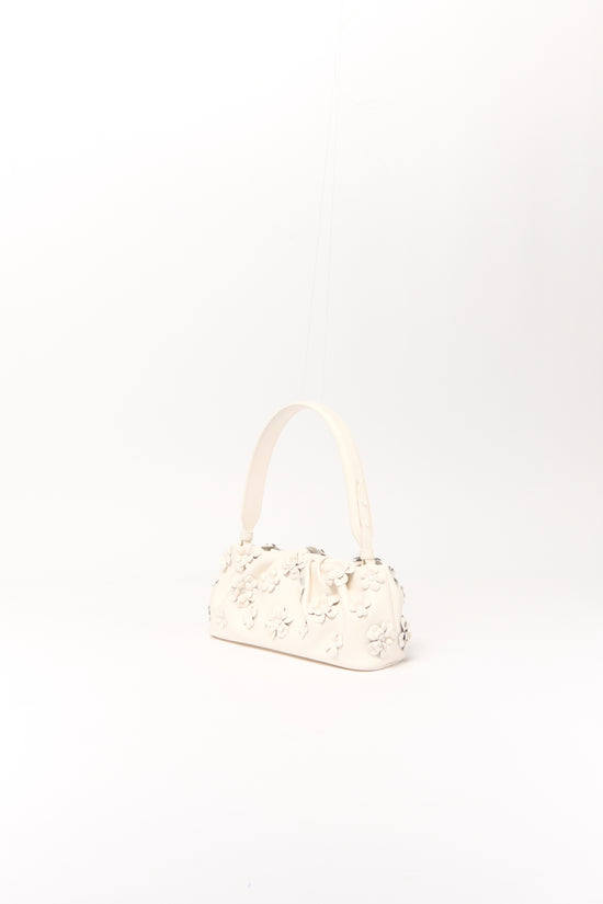 Harlow Leather Flower Shoulder Bag