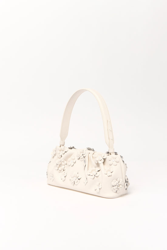 Harlow Leather Flower Shoulder Bag