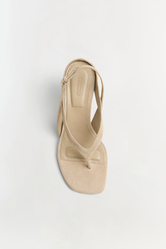 Darya Suede Wedge Thong Sandal
