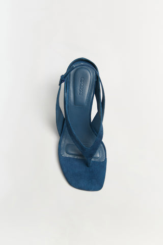 Darya Sunbleached Suede Wedge Thong Sandal