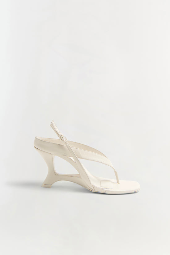 Darya Leather Wedge Thong Sandal