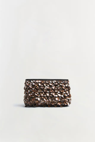 Reese Natural Shell Beaded Clutch