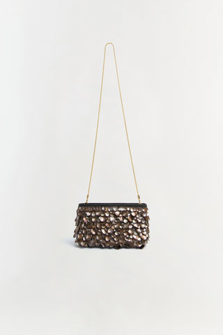 Reese Natural Shell Beaded Clutch