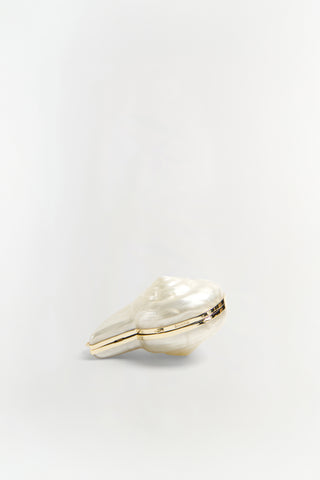 Marion Acrylic Shell Clutch