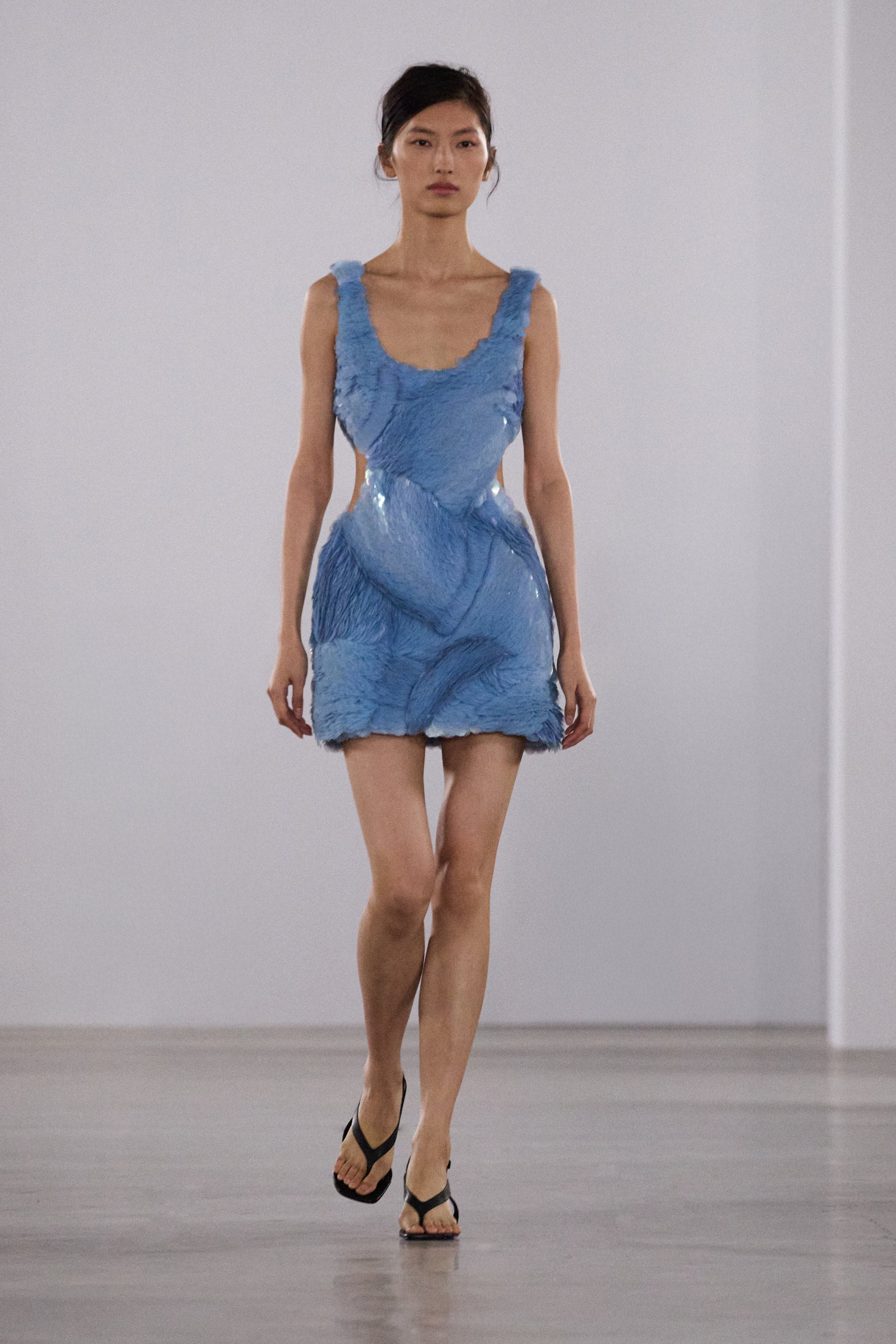 SIMKHAI Emilie Sequin Mini Dress in Baby Blue - Size 6 SIMKHAI Emilie Sequin Mini Dress in Baby Blue - Size 6