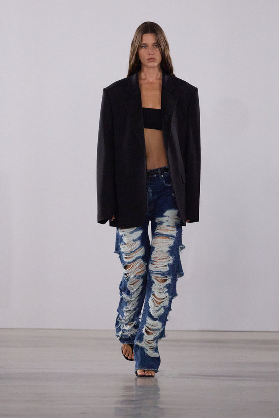 Erie High Waist Distressed Denim Pant