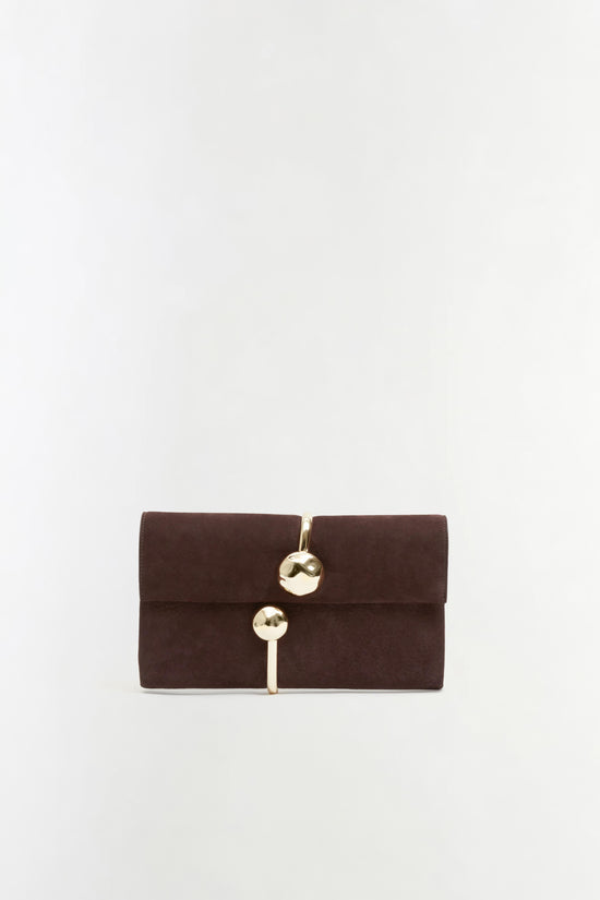 Amaya Nubuck Leather Clutch