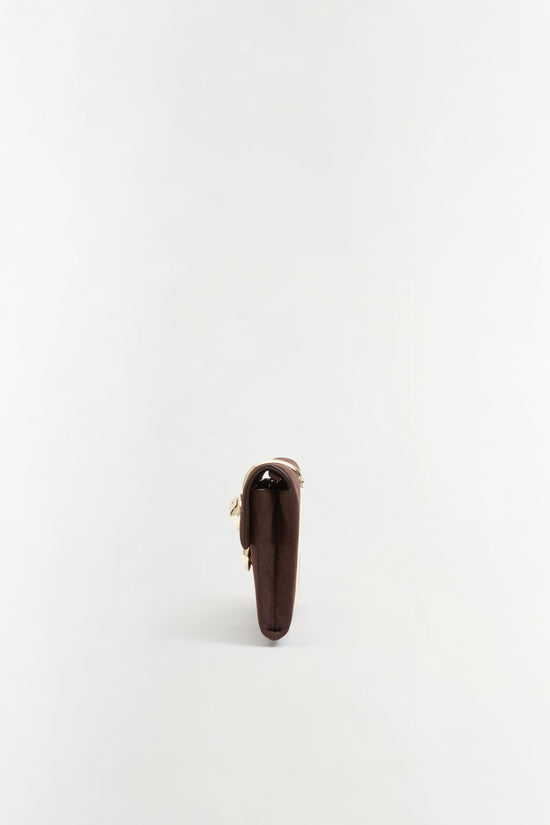 Amaya Nubuck Leather Clutch