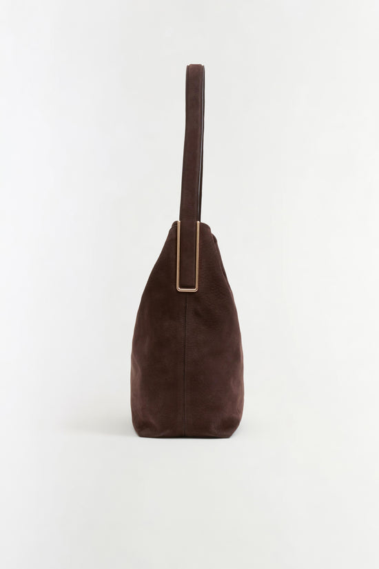 Wynn Nubuck Leather Bucket Bag
