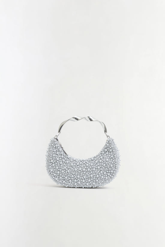 Evelyn Beaded Crescent Bag