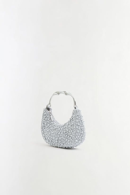 Evelyn Beaded Crescent Bag