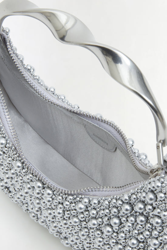 Evelyn Beaded Crescent Bag