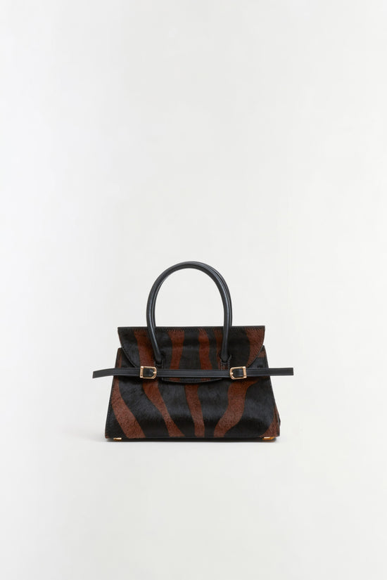 River Calf Hair Top Handle Bag