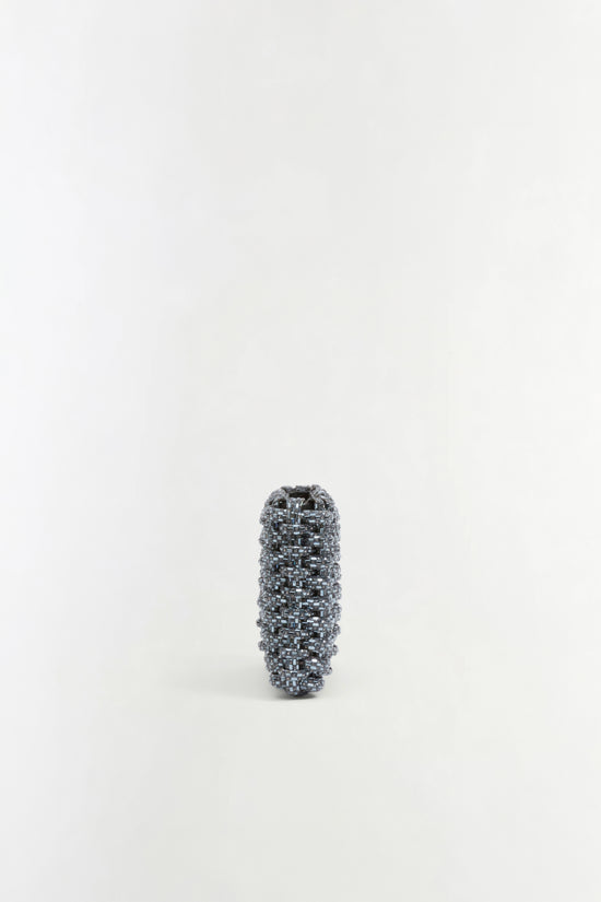 Morgan Woven Rhinestone Clutch