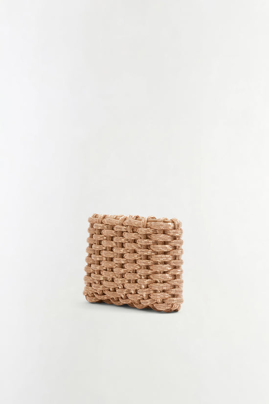 Morgan Woven Rhinestone Clutch