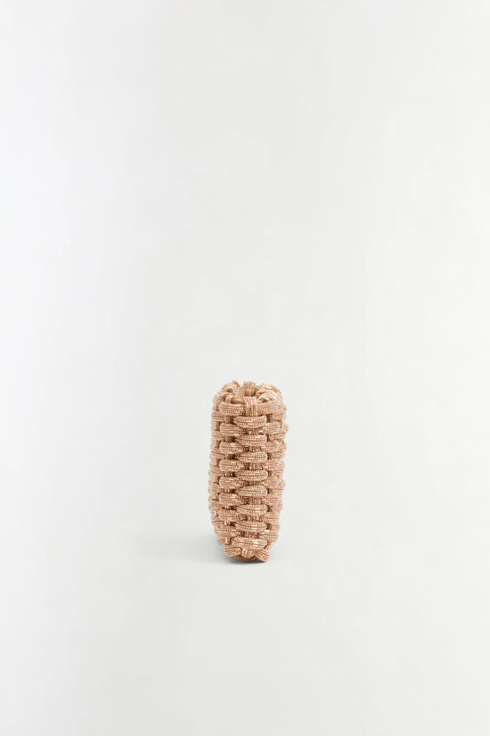 Morgan Woven Rhinestone Clutch