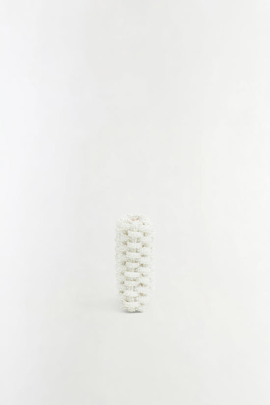 Morgan Woven Pearl Clutch