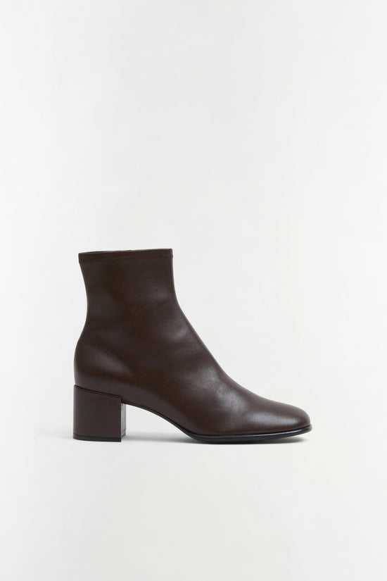 Bianca Stretch Leather Ankle Boot