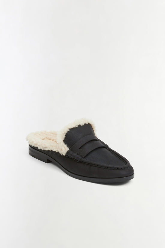 Dean Shearling Loafer Mule