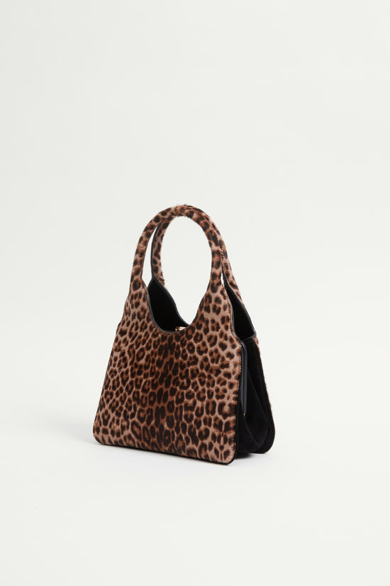 Camille Calf Hair Top Handle Bag