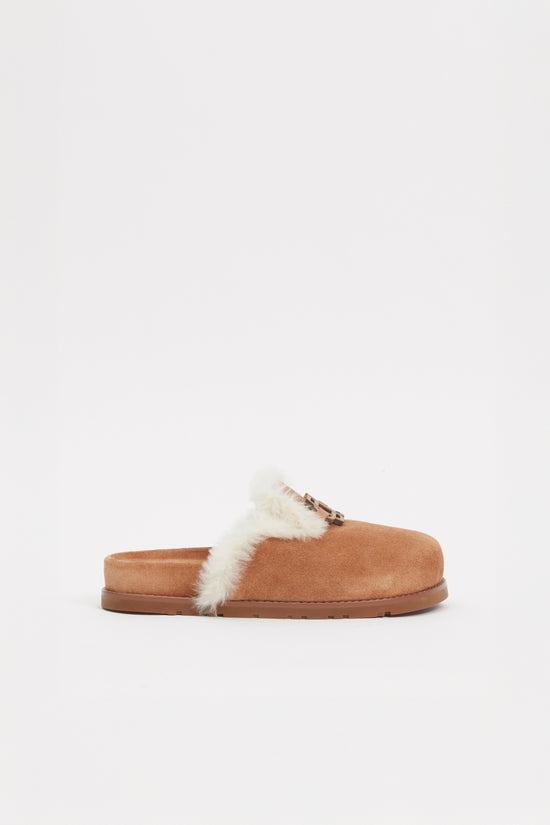 Mila Suede Shearling Slide