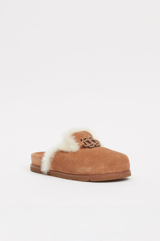 Mila Suede Shearling Slide