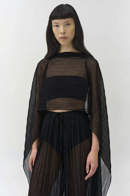 Genoa Crinkle Jersey Cape