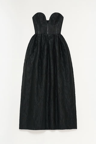 Adeena Jacquard Bustier Gown