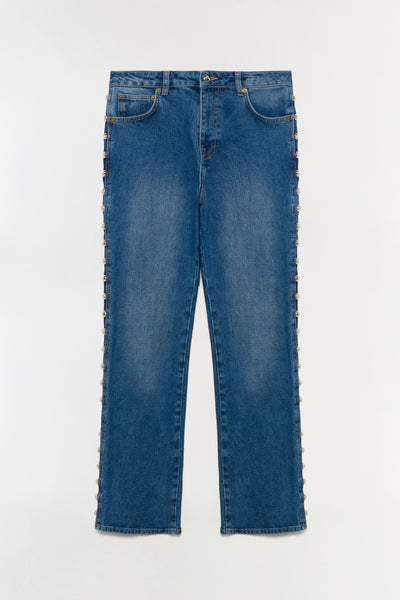 Amelia Studded Denim High Rise – SIMKHAI