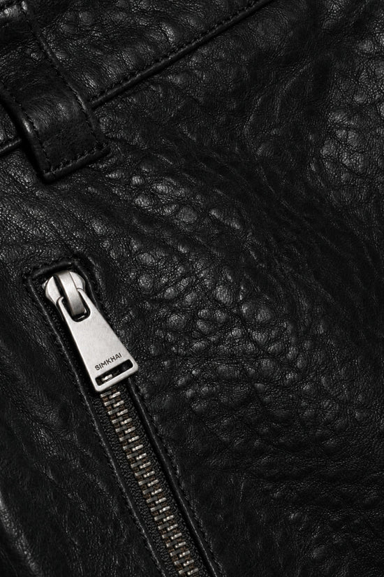 Elina Leather Mini Skirt