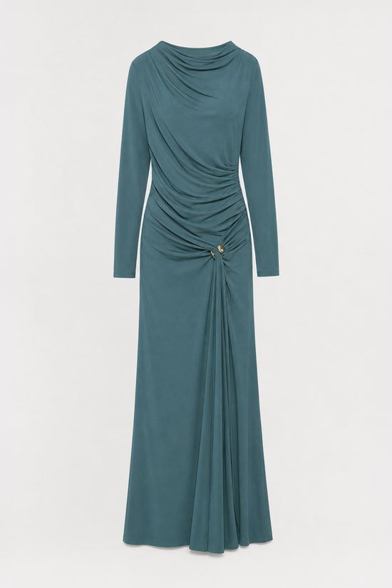 Eleanora Draped Jersey Gown