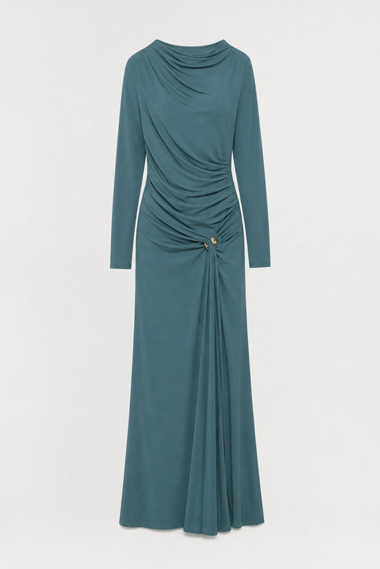 Eleanora Draped Jersey Gown