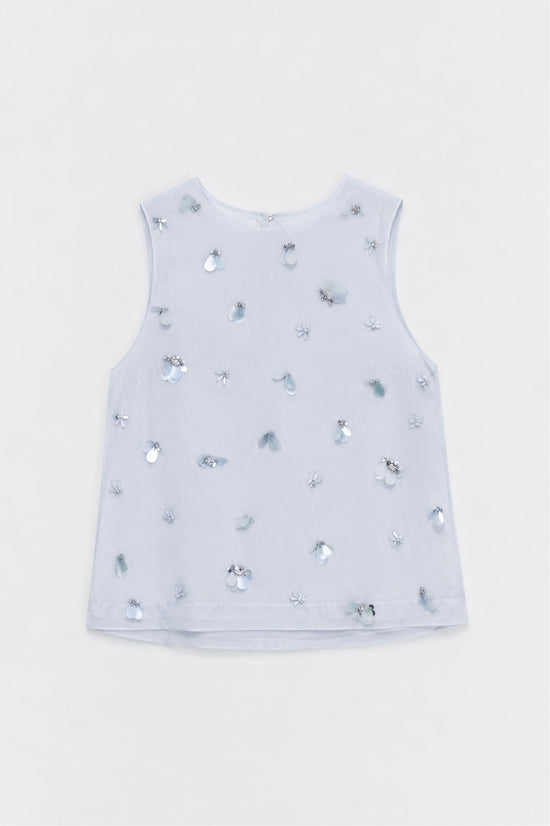 Celia Embellished Organza Top
