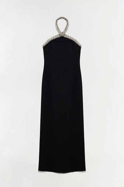 Dakota Embellished Halter Gown