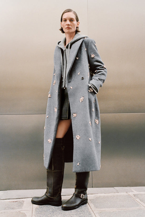 Gianni Embellished Wool Coat