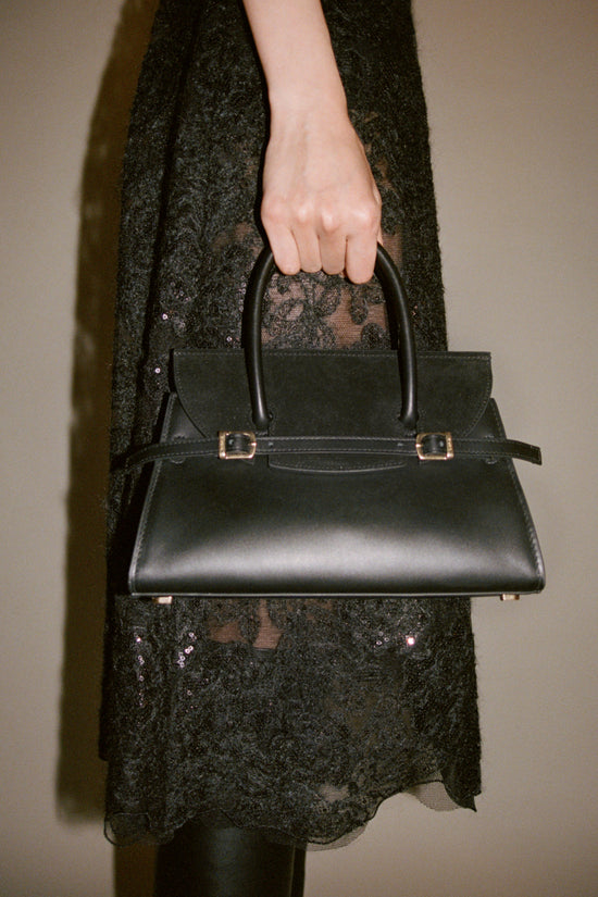 River Mini Suede Handle Bag