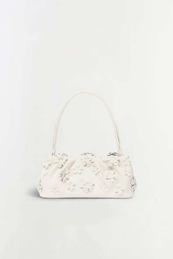 Harlow Leather Flower Shoulder Bag